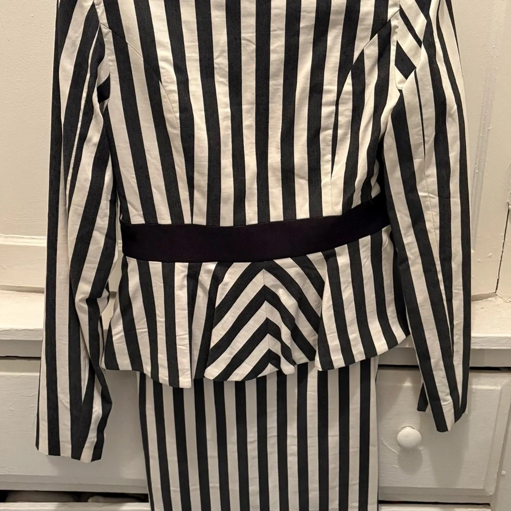 Unique Vintage Beetlejuice Two-Piece Blazer and Pencil Skirt Set (L / 10-12) - Picture 3 of 5